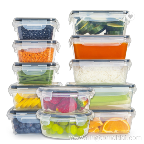 Kitchen Food Container Plastic with Locking Lids